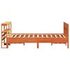vidaXL Bed Frame without Mattress Wax Brown 140x190 cm Solid Wood Pine