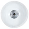 vidaXL Industrial Hanging Lamp 25 W White Round Mango Wood 42 cm E27