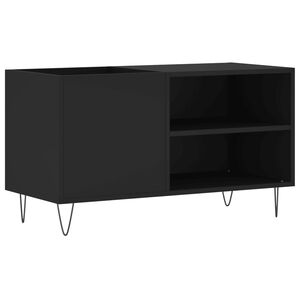 vidaXL Record Cabinet Black 85x38x48 cm Engineered Wood