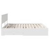 vidaXL Bed Frame with Headboard White 200 x 200 cm Engineered Wood