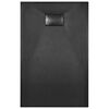 vidaXL Shower Base Tray SMC Black 100x80 cm
