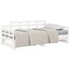 vidaXL Pull-out Day Bed without Mattress White 2x(90x200) cm