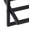 vidaXL Towel Rack Black 95x25x22 cm Iron