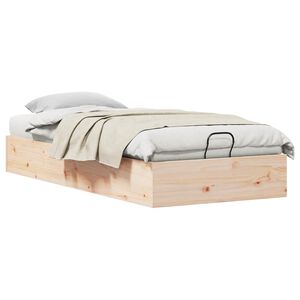 vidaXL Ottoman Bed Frame with Storage Natural 70 x 190 cm