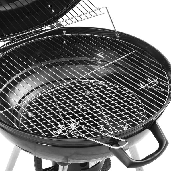 vidaXL Kettle Charcoal BBQ Grill 73x58x96 cm Steel