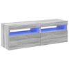 vidaXL TV Cabinets 2 pcs with LED Lights Grey Sonoma 60x35x40 cm