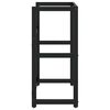 vidaXL Bathroom Washbasin Frame Black 59x38x83 cm Iron