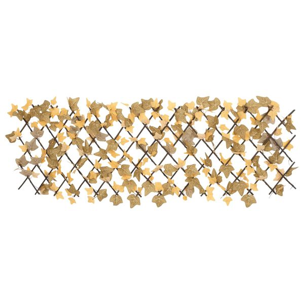 vidaXL Artificial Maple Leaf Trellis Expandable Orange 180x60 cm
