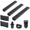 vidaXL Drainage Channels 3 pcs Plastic 3 m
