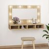 vidaXL Mirror Cabinet with LED Sonoma Oak 90x31.5x62 cm