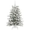vidaXL Artificial Hinged Christmas Tree White 120 cm PE and PVC
