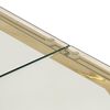 vidaXL Coffee Table Gold Stainless Steel and Tempered Glass