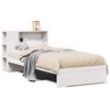 vidaXL Bookcase Bed without Mattress White 100x200cm Solid Wood Pine