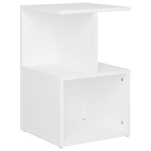 vidaXL Bedside Cabinet White 35x35x55 cm Engineered Wood