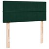 vidaXL Ottoman Bed with Mattress & LEDs Dark Green 120x200cm Velvet