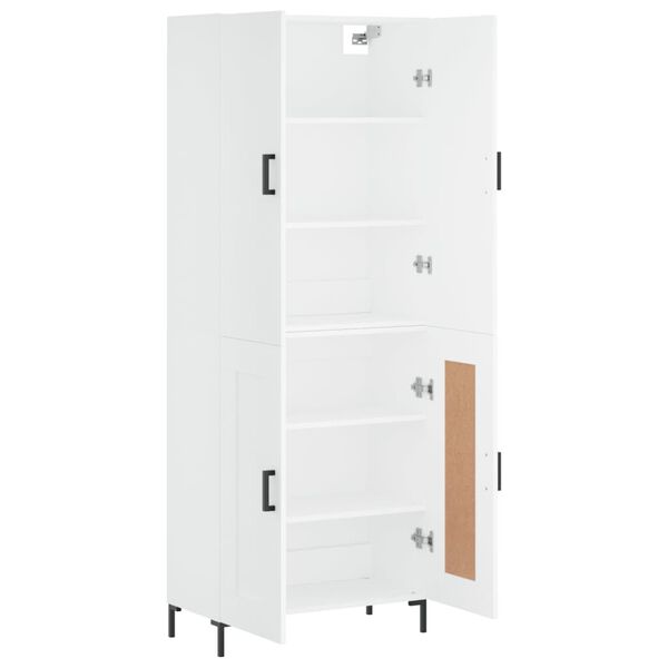 vidaXL Highboard White 69.5x34x180 cm Engineered Wood