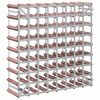 vidaXL Wine Rack for 72 Bottles Brown Solid Wood Pine