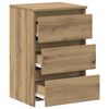 vidaXL Bedside Cabinets 2 pcs Artisan Oak 40x35x62.5 cm Engineered Wood