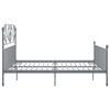 vidaXL Bed Frame without Mattress Grey Metal 200x200 cm