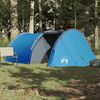 vidaXL Camping Tent Tunnel 4-Person Blue Waterproof