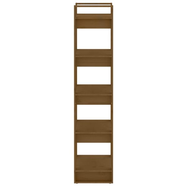 vidaXL Book Cabinet/Room Divider Honey Brown 60x35x160 cm Solid Wood