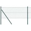 vidaXL Hexagon Fence Green 0.8 x 25 m Steel