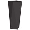 vidaXL Planter 2 pcs Black 30 x 30 x 75 cm Steel