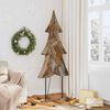 vidaXL Christmas Tree with Stand Brown 180 cm Solid teak wood