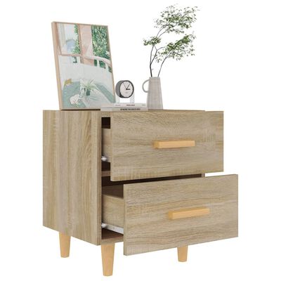 vidaXL Bed Cabinets 2 pcs Sonoma Oak 40x35x47.5 cm