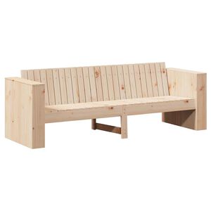 vidaXL Garden Sofa Natural 185.5 x 60 x 62 cm Solid Pine Wood
