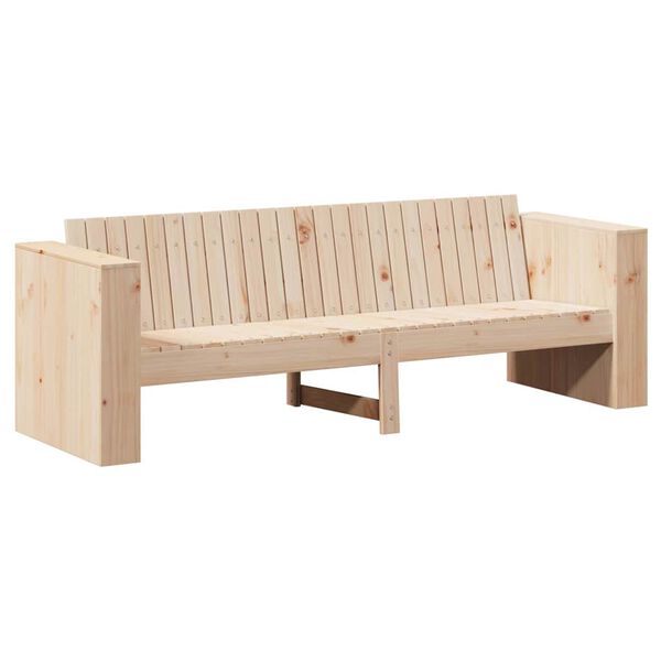 vidaXL Garden Sofa Brown 185.5 x 60 x 62 cm Solid Pine Wood