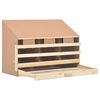 vidaXL Chicken Laying Nest 3 Compartments 93x40x65 cm Solid Pine Wood
