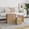 vidaXL Side Tables 3 pcs Old Wood Engineered Wood