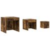 vidaXL Nesting Tables 3 pcs Smoked Oak Engineered Wood