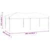 vidaXL Folding Party Tent Cream 3x6 m