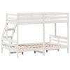 vidaXL Bunk Bed without Mattress 80x200/120x200 cm White Solid Wood