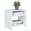 vidaXL Bedside Cabinet White 40x30x40 cm Engineered Wood
