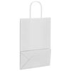 vidaXL Paper Bags 50 pcs with Handles White 21x11x31 cm