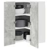 vidaXL Hanging Cabinet Concrete Grey and White 57 x 57 x 80 cm
