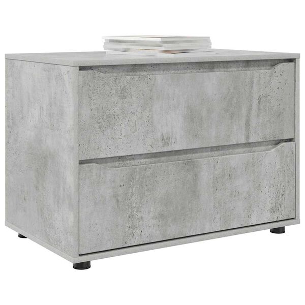 vidaXL Storage Cabinet Concrete Grey 80 x 48 x 57 cm Engineered Wood