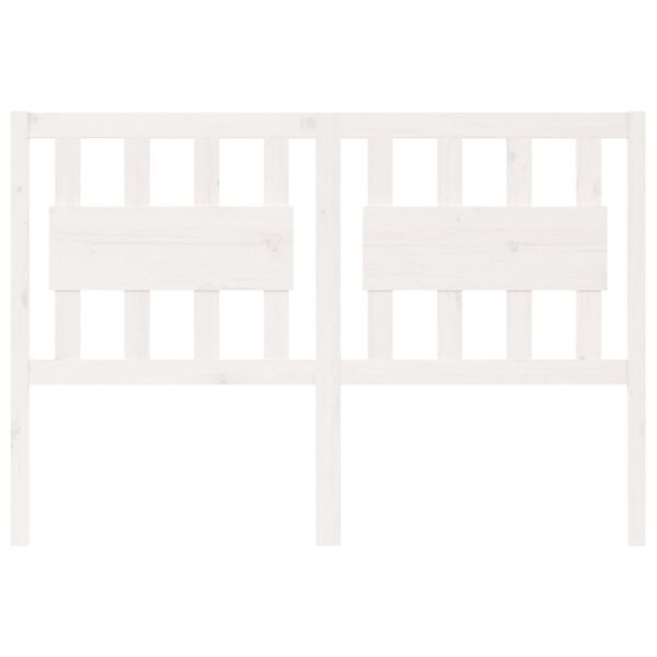 vidaXL Bed Headboard White 145.5x4x100 cm Solid Wood Pine