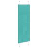 vidaXL Pleated Blind Petrol Green 45x150 cm Fabric Width 44.4 cm Polyester