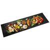 vidaXL Kitchen Rug Washable Spices 45x150 cm Velvet