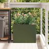 vidaXL Garden Planter Olive green 50 x 32 x 40 cm Cold-rolled Steel