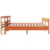 vidaXL Bed Frame without Mattress Wax Brown 180x200 cm Super King Solid Wood Pine