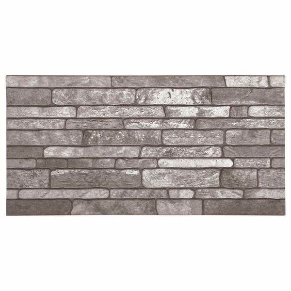 vidaXL 3D Wall Panels with Dark Grey Brick Design 10 pcs EPS