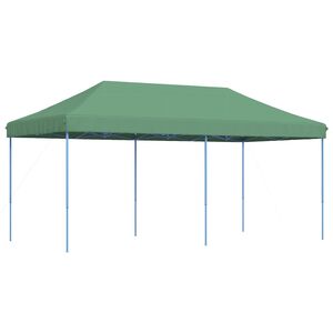 vidaXL Party Tent Folding Green 292 x 580 x 315 cm Oxford Fabric