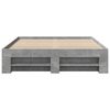 vidaXL Bed Frame without Mattress Concrete Grey 140x190cm Engineered Wood