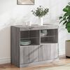 vidaXL Sideboard with LED Lights Grey Sonoma 81x37x67 cm