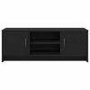 vidaXL TV Cabinet Black Oak 102x30x37.5 cm Engineered Wood